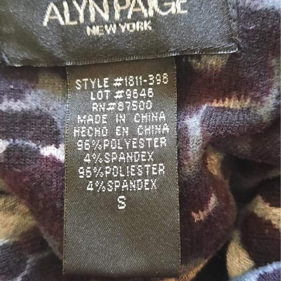 Alyn paige dress,size S,printed black/white purple - Picture 4 of 6